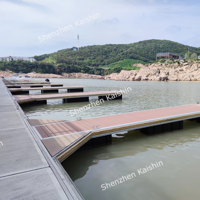 6061-T6 Aluminum Marina Finger Dock with Mooring Cleats Customized Size