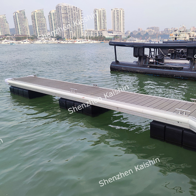 6061-T6 Aluminum Marina Finger Dock with Mooring Cleats Customized Size