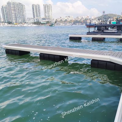 Marine Aluminum Floating Dock WPC Decking Finger Dock Pier customized Length