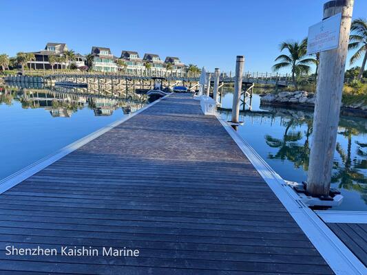 Customizable Yacht Floating Dock with 6061 Aluminum Alloy and 250kg Load Capacity for Marine Applications