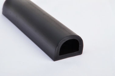Black D Shape Marine Rubber Fender Effective Edge Protection For Boat And Dock