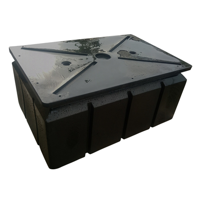Black LLDPE Floaters With Loading Capacity Of 350kgs/M2 And EPS Foam For Marina Floating Dock