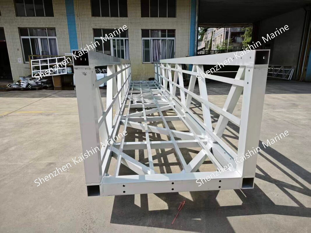 Anti-Slip Aluminum Alloy 6061-T6 Marine Gangway with 400kgs/sqm Loading Capacity and 15-20 Years Lifespan for Floating Dock Bridge