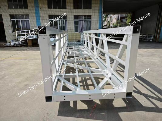 फ्लोटिंग डॉक ब्रिज के लिए 400 किलोग्राम/वर्ग मीटर लोडिंग क्षमता और 15-20 वर्ष के जीवनकाल के साथ एंटी-स्लिप एल्यूमीनियम मिश्र धातु 6061-टी6 समुद्री गलियारा