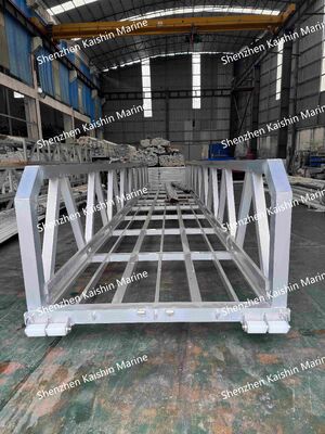 फ्लोटिंग डॉक के लिए एंटी-स्लिप पैदल मार्ग और 400 किलोग्राम/वर्ग मीटर लोडिंग क्षमता के साथ भारी शुल्क नौसेना-ग्रेड एल्यूमीनियम गलियारा